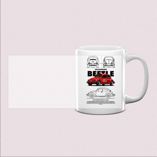 Mug vintage Coccinelle rétro