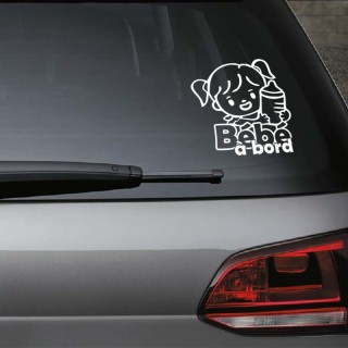 Bébé à bord fille couette