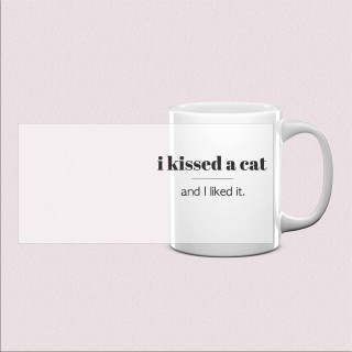 Mug « J’ai embrassé un chat »