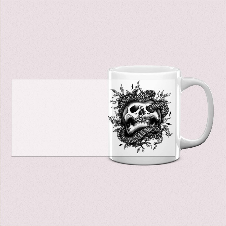 Mug Serpent et Crâne – Design Unique