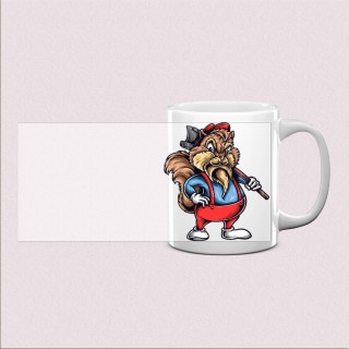 Mug bois découpé