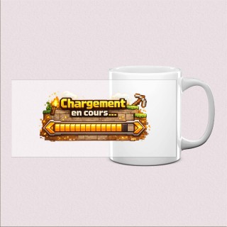 Mug imprimé « Chargement en cours »
