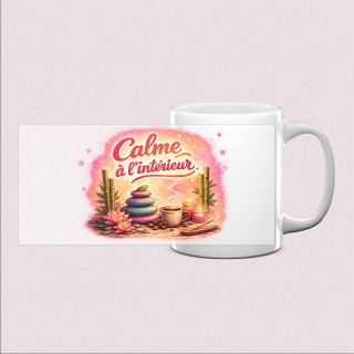 Mug « Calme à l’intérieur » apaisant