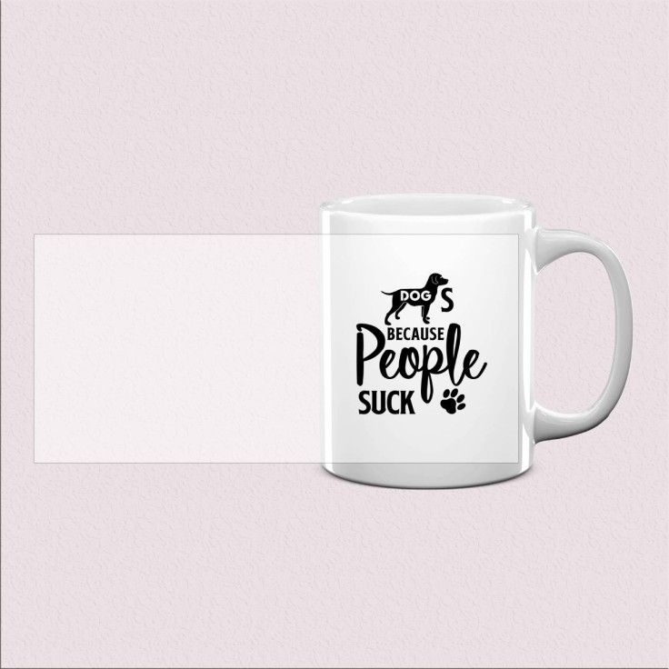 Mug « Dogs Because People Suck »