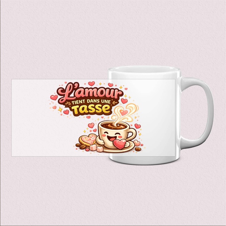 Mug « L’amour tient dans une tasse »