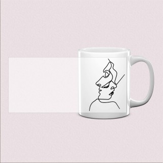 Mug imprimé duo romantique
