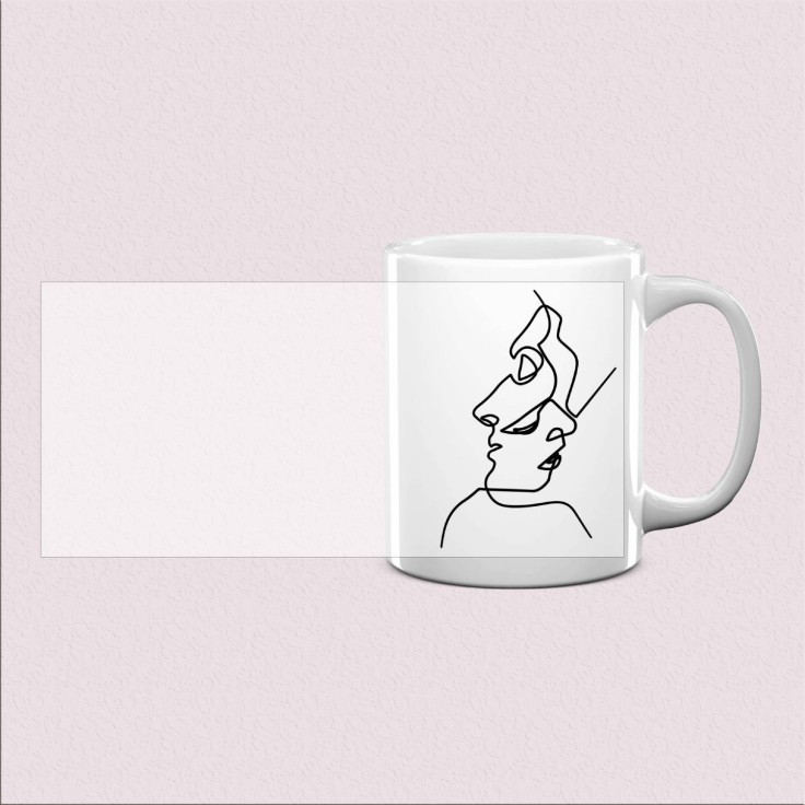 Mug imprimé duo romantique