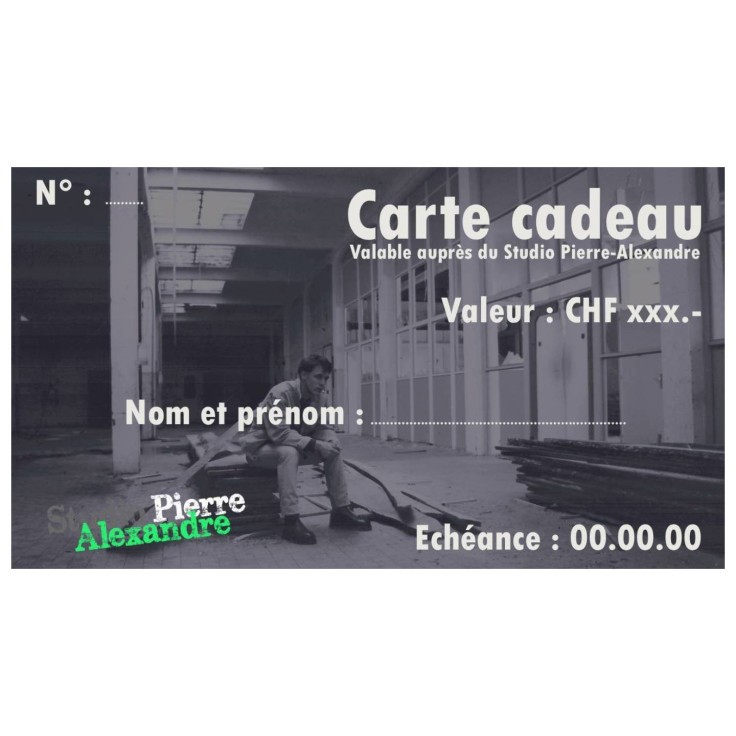 Bon cadeau Studio Pierre-Alexandre