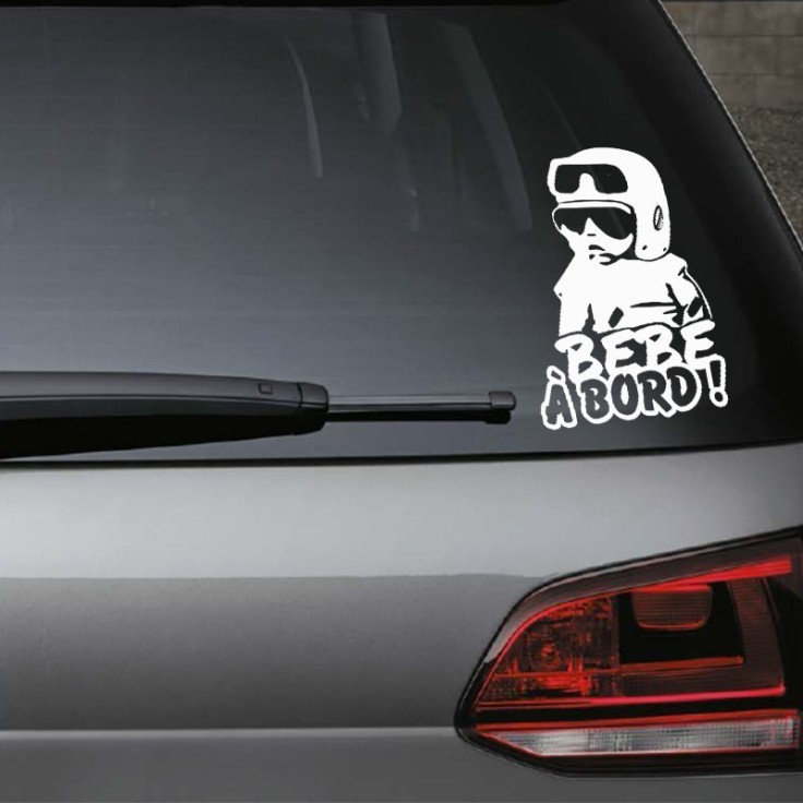 Bébé motard à bord