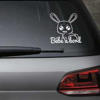 Bébé à bord lapin