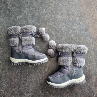 Bottines fourrées grises Gemo