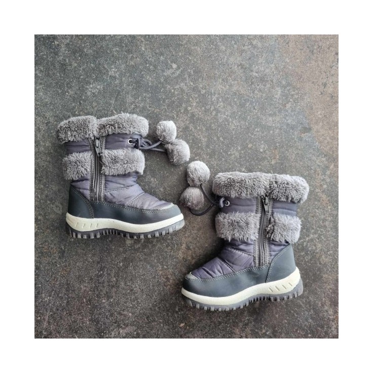 Bottines fourrées grises Gemo