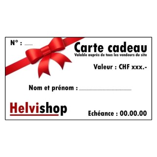 Carte cadeau Helvishop