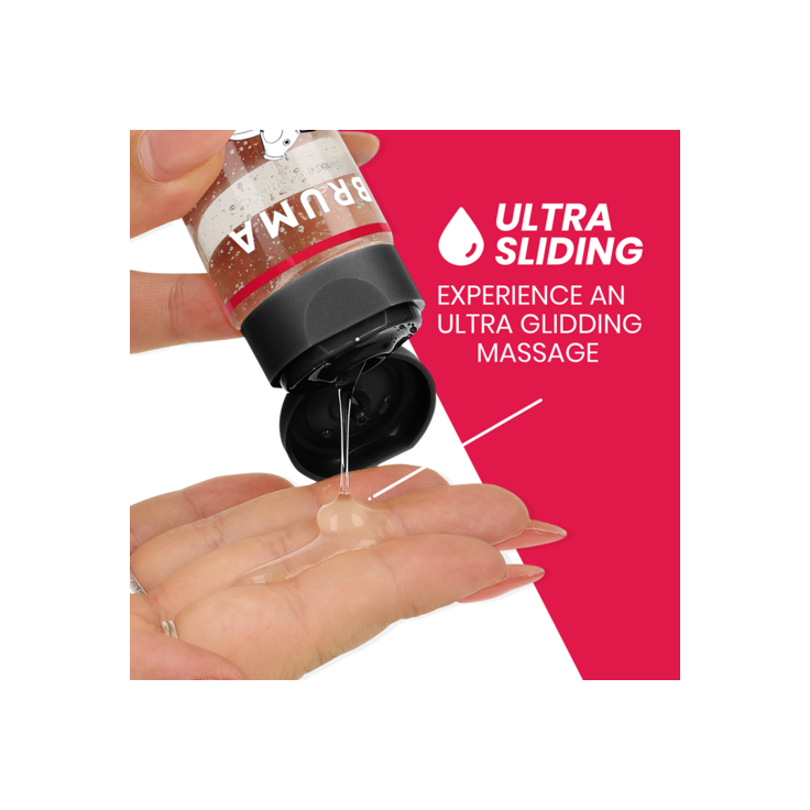 Huile massage chauffante Fraise - Bruma